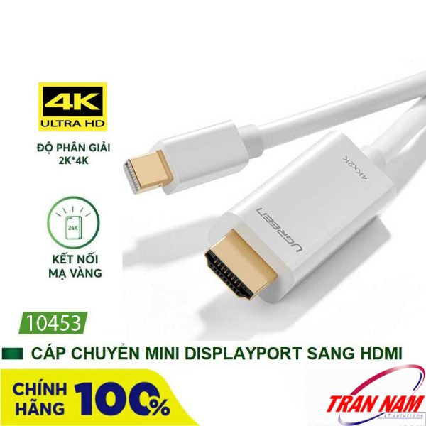 cap-chuyen-mini-displayport-to-hdmi-ugreen-10453