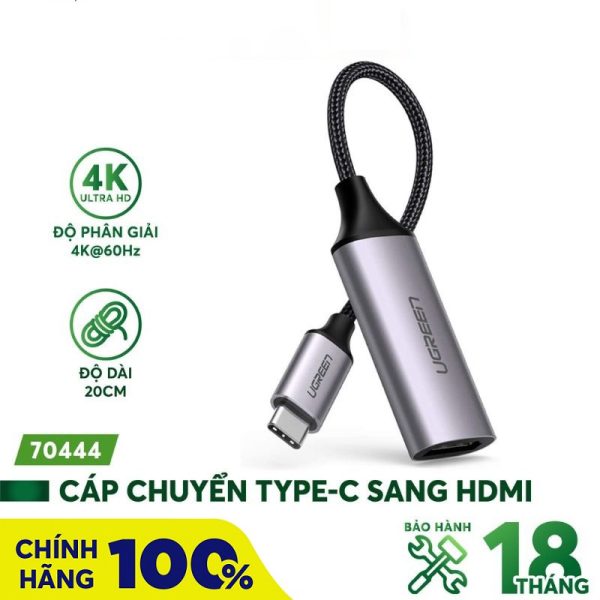 cap-chuyen-usb-type-c-sang-hdmi-2-0-ugreen-70444