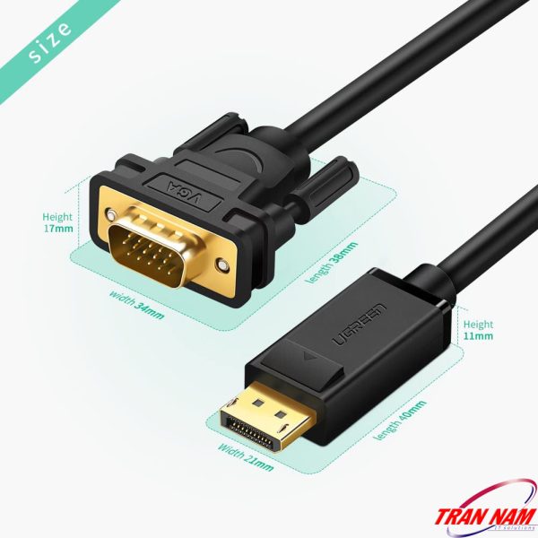 cap-chuyen-displayport-sang-vga-dai-1m-ugreen-10246