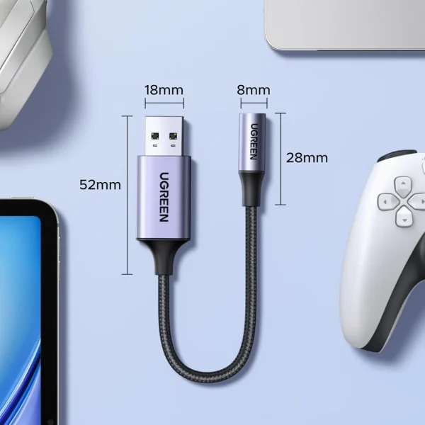 Cáp Chuyển USB Sang Cổng 3.5MM Hỗ Trợ Mic Ugreen 30757 (1)