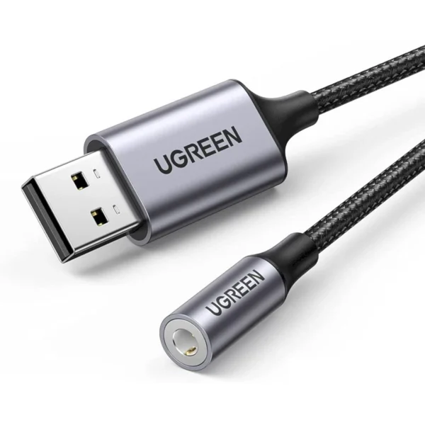 Cáp Chuyển USB Sang Cổng 3.5MM Hỗ Trợ Mic Ugreen 30757 (1)