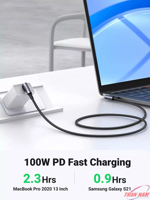 cap-sac-usb-type-c-100w-be-goc-2-dau-90-do-dai-1m-ugreen-70696