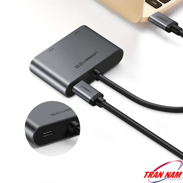 cap-chuyen-usb-type-c-to-hdmivga-va-sac-pd-ugreen-50505