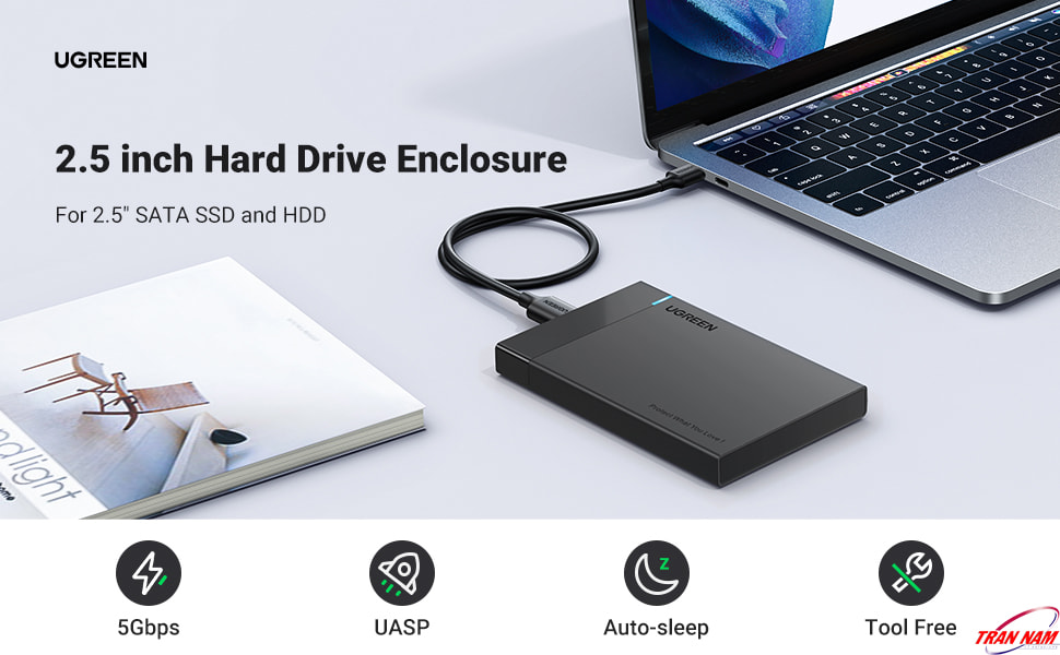 Box Ổ Cứng 2.5 ich SSD/HDD Hỗ Trợ 6TB Ugreen 30848 13 box-o-cung-2-5-ich-ssd-hdd-ho-tro-6tb-ugreen-30848