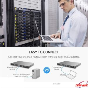 Cáp Lập Trình Console USB Type-C to RJ45 FTDI Dài 1.5M Ugreen 80186 10 cap-lap-trinh-console-usb-type-c-to-rj45-ftdi-dai-1-5m-ugreen-80186