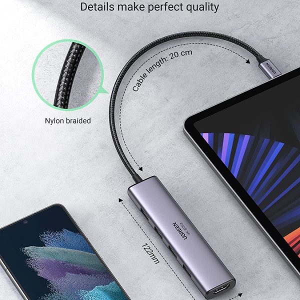 hub-chuyen-usb-c-sang-hdmi-kem-4-cong-usb-3-0-ugreen-20955