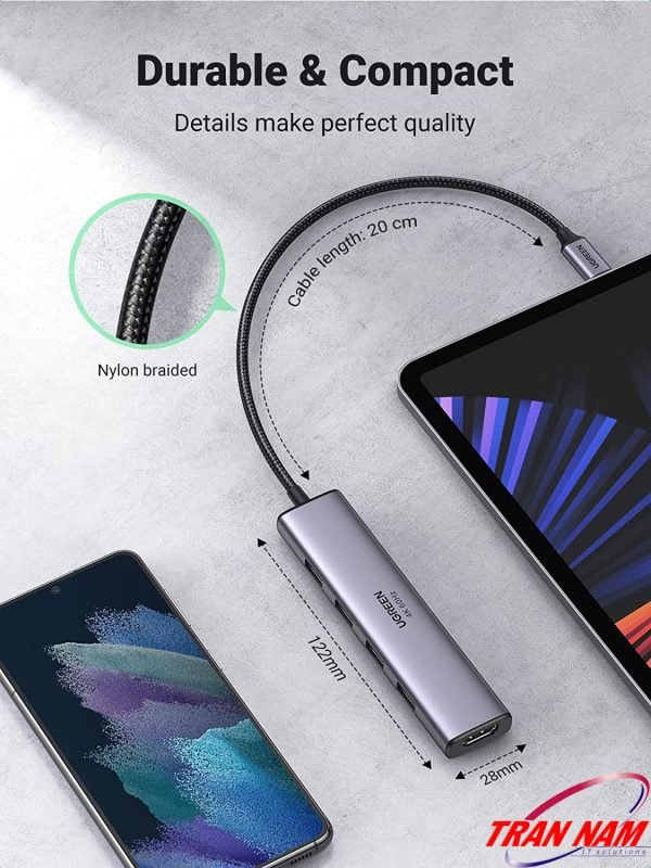hub-chuyen-usb-c-sang-hdmi-kem-4-cong-usb-3-0-ugreen-20955