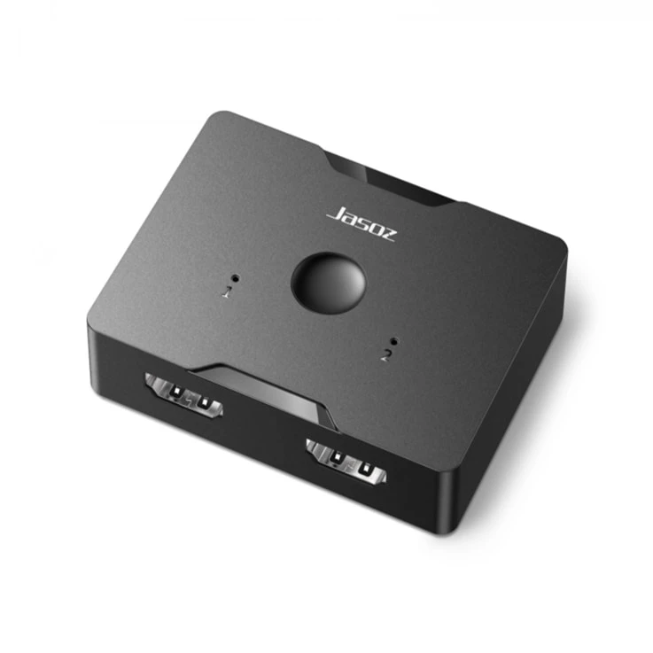 Bộ chia HDMI Jasoz T-G147/G128 – Phiên bản màu đen, HDMI 2 in 1 out, 1 in 2 out, hỗ trợ 4K Bộ chia HDMI Jasoz T-G147 G128 màu đen – HDMI 2 chiều, hỗ trợ 1 ra 2 và 2 vào 1, chuẩn HDMI 2.0, 4K@60Hz