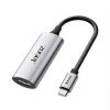 Cáp Chuyển USB-C Sang HDMI Hỗ Trợ 4K@60Hz Jasoz T-H103 9 Bộ chuyển đổi USB-C sang HDMI 4K@60Hz Jasoz T-H103 vỏ hợp kim nhôm, cáp dài 13cm, màu xám