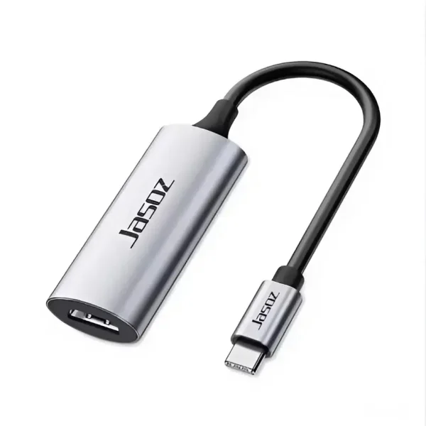 Bộ chuyển đổi USB-C sang HDMI 4K@60Hz Jasoz T-H103 vỏ hợp kim nhôm, cáp dài 13cm, màu xám