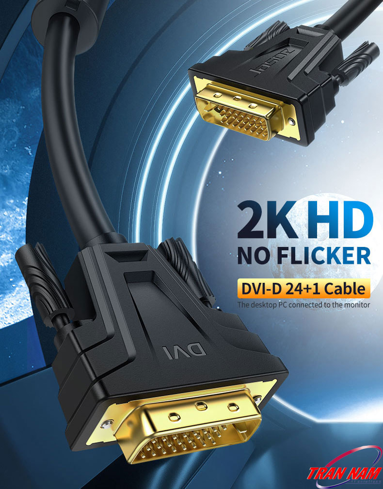 Cáp DVI 12M Mạ Vàng Chuẩn 24+1 Jasoz T-B122 8 DVI-Cable-Male-To-Male-Ma-Vang-24K-Chinh-Hang-Jasoz-B103