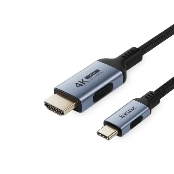 Cáp USB Type C sang HDMI Jasoz T-H102 dài 2M hỗ trợ 4K@60Hz