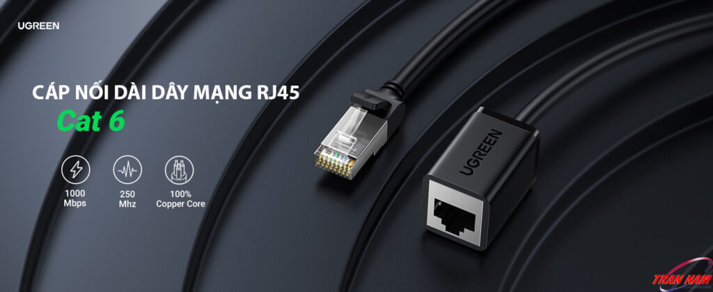 Dây nối mạng dài 2M Cat 6 Đầu Bọc Nhôm Đúc Sẵn Ugreen 11281 10 Cáp-nối-dài-Ethernet-CAT6-FTP-RJ45-NW112