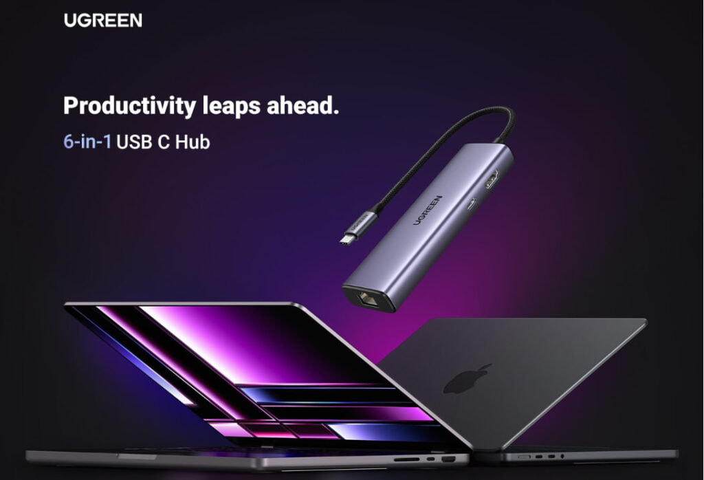 Hub USB-C Sang HDMI 4K@30Hz + Lan 1Gbps+ 3xUSB 3.0 + Sạc PD 100W Ugreen 15598 9 hub-usb-c-sang-hdmi-4k30hz-lan-1gbps-3xusb-3-0-sac-pd-100w-ugreen-15598
