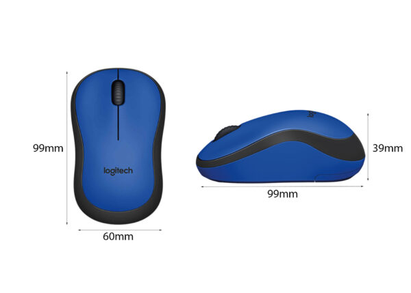 Chuột không dây Logitech M221 xanh (910-004883) (USB)