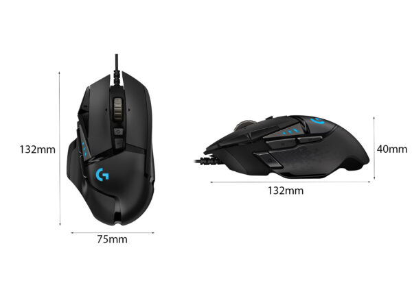 Chuột game Logitech G502 Hero (USB/RGB/đen)
