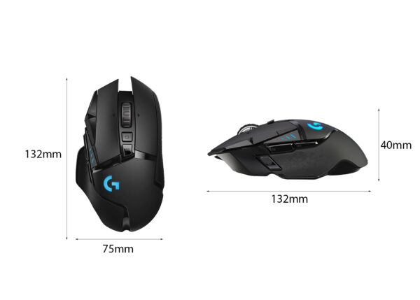 Chuột game Không dây Logitech G502 Hero Lightspeed (USB/RGB/Đen) 