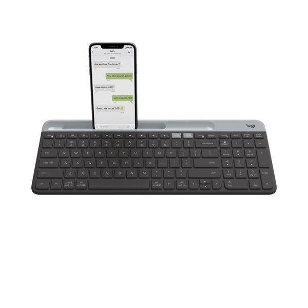 Bàn phím không dây Logitech K580 Graphite (USB/Bluetooth/Xám đen)