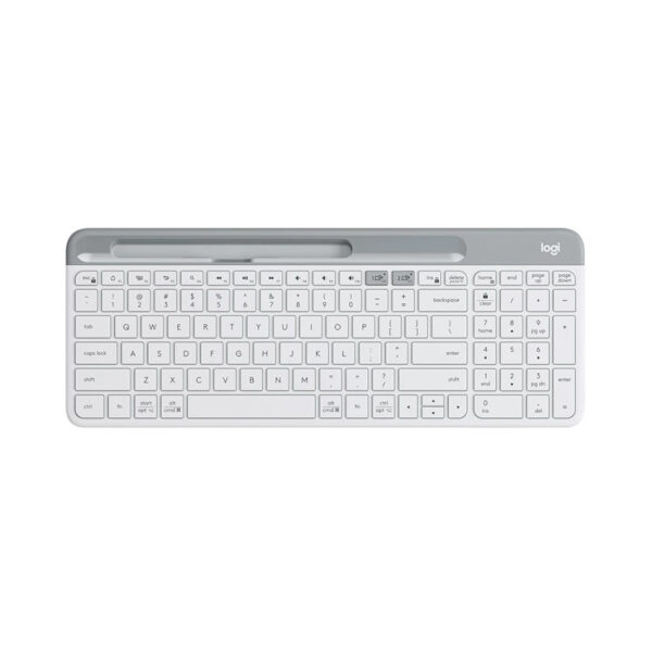 Bàn phím không dây Logitech K580 Pale Grey (USB/Bluetooth/Trắng)