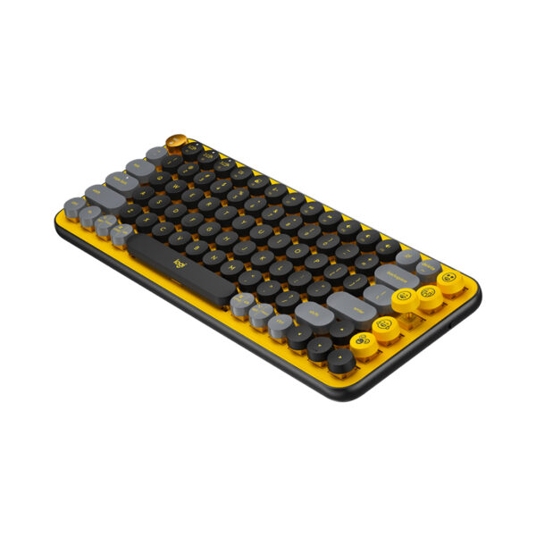 Bàn phím không dây Logitech Pop Keys Blast Yellow (USB/Bluetooth/Vàng-Đen)