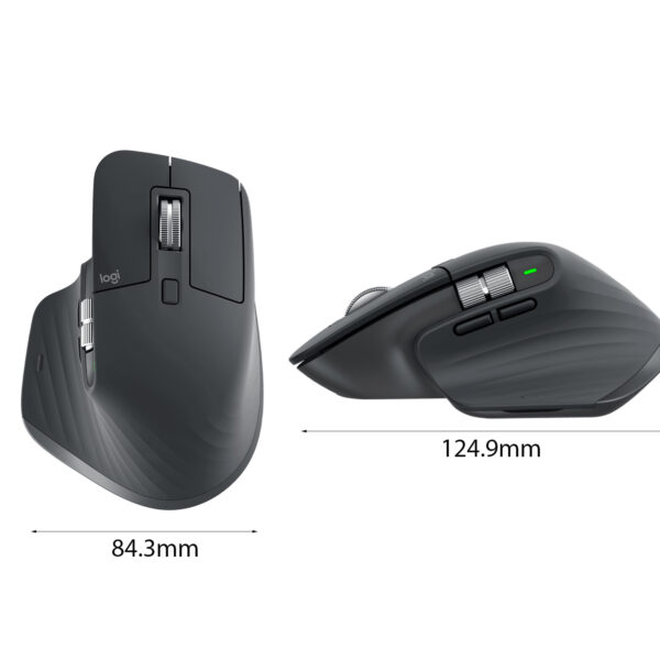 Chuột không dây Logitech MX Master 3S Graphite (USB/Bluetooth) (910-006561)