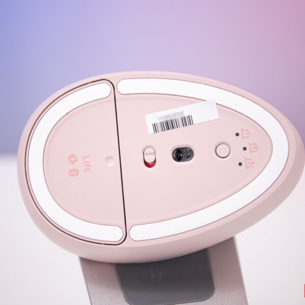 Chuột không dây Logitech Lift Vertical Ergonomic Rose (USB/Bluetooth) (910-006481)