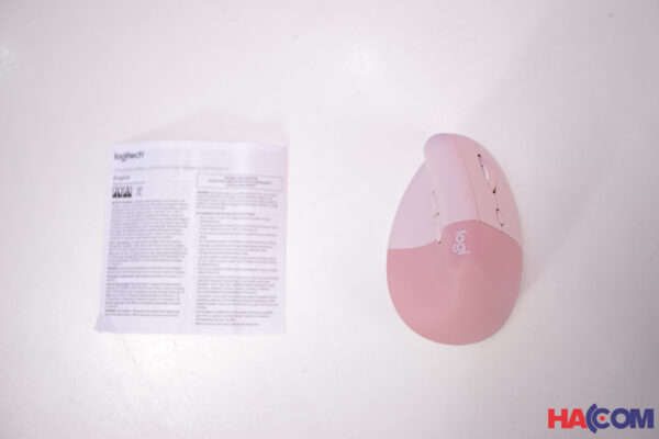 Chuột không dây Logitech Lift Vertical Ergonomic Rose (USB/Bluetooth) (910-006481)