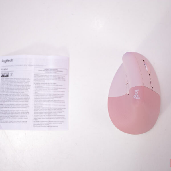Chuột không dây Logitech Lift Vertical Ergonomic Rose (USB/Bluetooth) (910-006481)