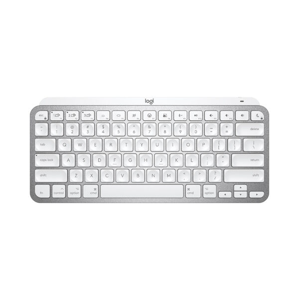 Bàn phím Không dây Logitech MX Keys Mini Pale Grey for MAC (USB/Bluetooth/xám trắng)