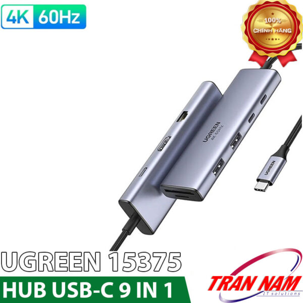 HUB-USB-C-9-in-1-Ho-Tro-HDMI4K-LAN-1Gbps-USB-3.0-Card-Redaer-PD-100W-Ugreen-15375-CM498