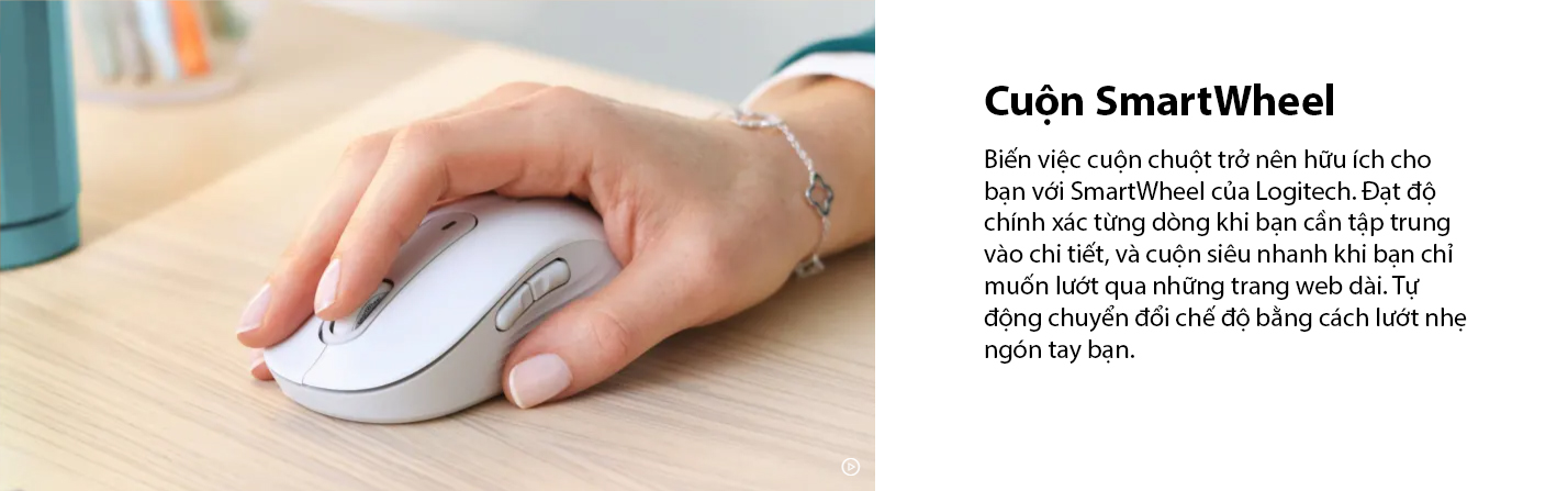 Logitech M650L Signature màu trắng 2
