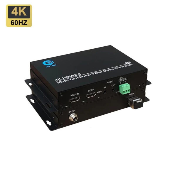 Bộ Kéo Dài HDMI Hỗ Trợ 4K@60Hz qua cáp quang HO-Link HL-HDMI-4K60HZ-T/RL