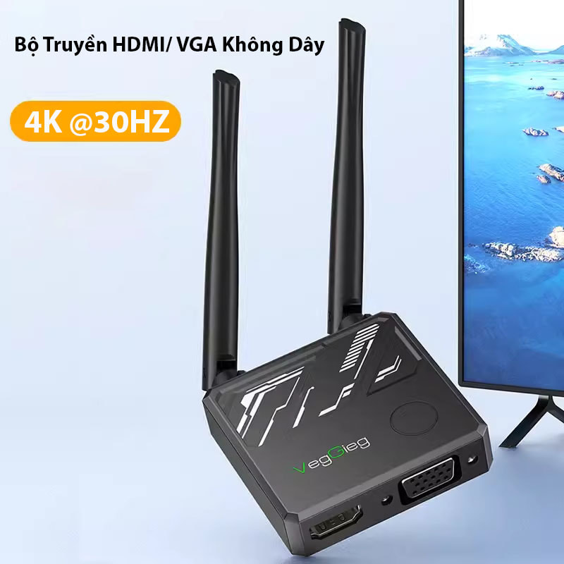 Bộ Phát HDMI Không Dây 4K Veggieg V-Q03