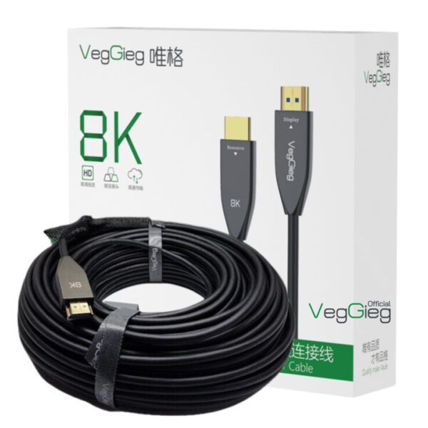 Dây HDMI 2.1 Sợi Quang Hỗ Trợ 8K@60Hz Chính Hãng Veggieg