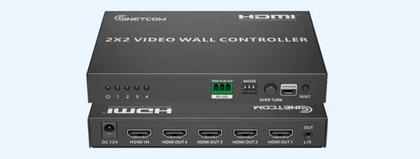 Bộ điều khiển ghép màn hình controller 2x2 HDMI Matrix 1 Vào 4 Ra GNETCOM G-HD104VW-V2