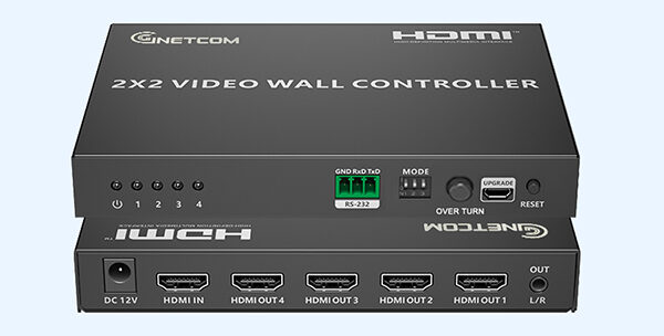 Bộ điều khiển ghép màn hình controller 2x2 HDMI Matrix 1 Vào 4 Ra GNETCOM G-HD104VW-V2