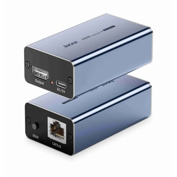Bộ Chuyển HDMI Qua LAN 50M Jasoz T-G188, HDMI Extender Over Cat5e/Cat6, hỗ trợ Full HD 1080p@60Hz, truyền HDMI qua mạng LAN, dùng cho TV, màn hình, máy chiếu +