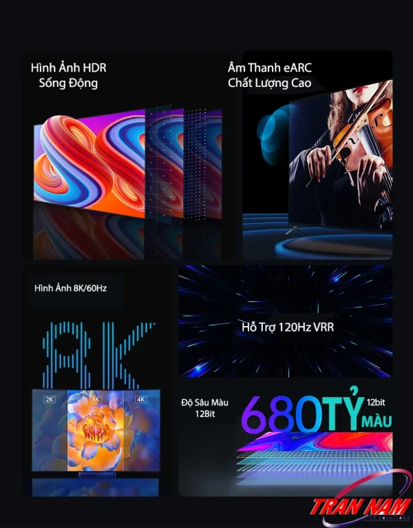Cáp HDMI 2.1 sợi quang Jasoz A133 – hỗ trợ 8K@60Hz, 4K@120Hz, HDR10+, Dolby Vision, eARC, VRR 120Hz, độ sâu màu 12bit 680 tỷ màu – HDMI Optical 48Gbps dài 5m đến 100m – dây HDMI quang cao cấp cho TV, projector, PS5, Xbox Series X/S – SKU Jasoz T-A306 đến T-A319