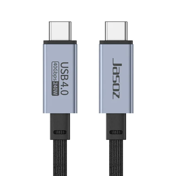 Cáp USB-C to USB-C Jasoz D119 USB4 240W 40Gbps 8K – T-D200, T-D201, T-D202, T-D215, T-D203