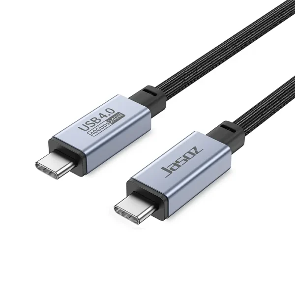 Cáp USB-C to USB-C Jasoz D119 USB4 240W 40Gbps Hỗ Trợ 8K – SKU T-D200, T-D201, T-D202, T-D215, T-D203