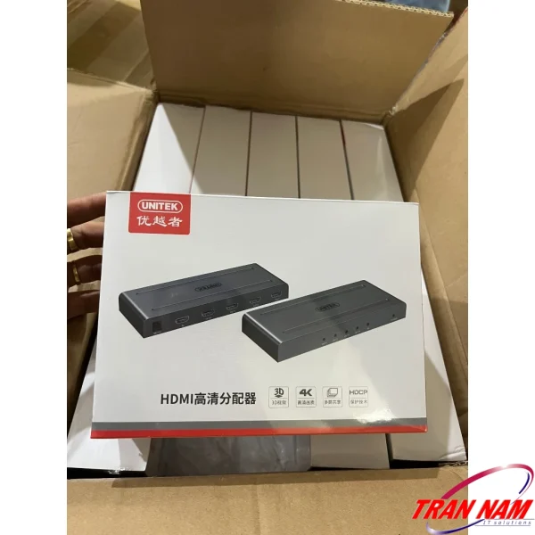Bo Chia Cong HDMI 1 Vao 4 Ra Ho Tro 4K Unitek V131A 2 1