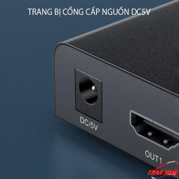 Bộ Chia HDMI 1 Ra 2 Unitek V130A – Vỏ Hợp Kim Nhôm, Thiết Kế Sang Trọng, Hỗ Trợ 4K@30Hz