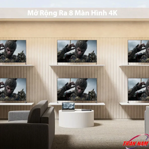 Trình Chiếu Đồng Thời 8 Màn Hình 4K Với Bộ Chia HDMI 1 Ra 8 Unitek V132A – Hiển Thị Sắc Nét, Hỗ Trợ 4K@30Hz
