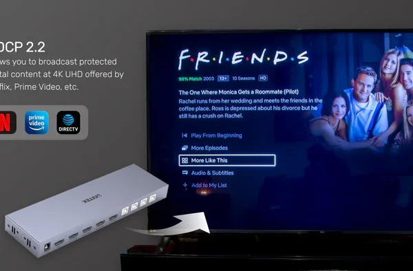 Bộ Chuyển HDMI KVM Unitek V306A Hỗ Trợ Chuẩn HDCP 2.2 – Phát Nội Dung 4K UHD Từ Netflix, Prime Video, DirecTV