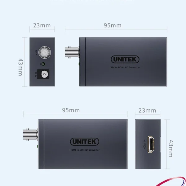 Bộ chuyển SDI Sang HDMI Cho Camera Unitek V144A Hỗ Trợ 1080P@60Hz Các chuẩn SD-SDI, HD-SDI, 3G-SDI 10 Bo chuyen SDI Sang HDMI Cho Camera Ho Tro 1080P@60Hz Unitek V144A 2 1