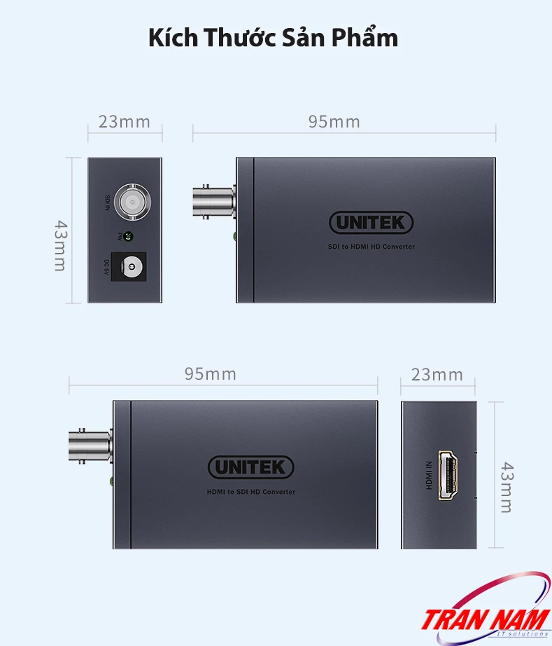 Bộ chuyển SDI Sang HDMI Cho Camera Hỗ Trợ 1080P@60Hz Unitek V144A (2) Bo chuyen SDI Sang HDMI Cho Camera Ho Tro 1080P@60Hz Unitek V144A 2 1