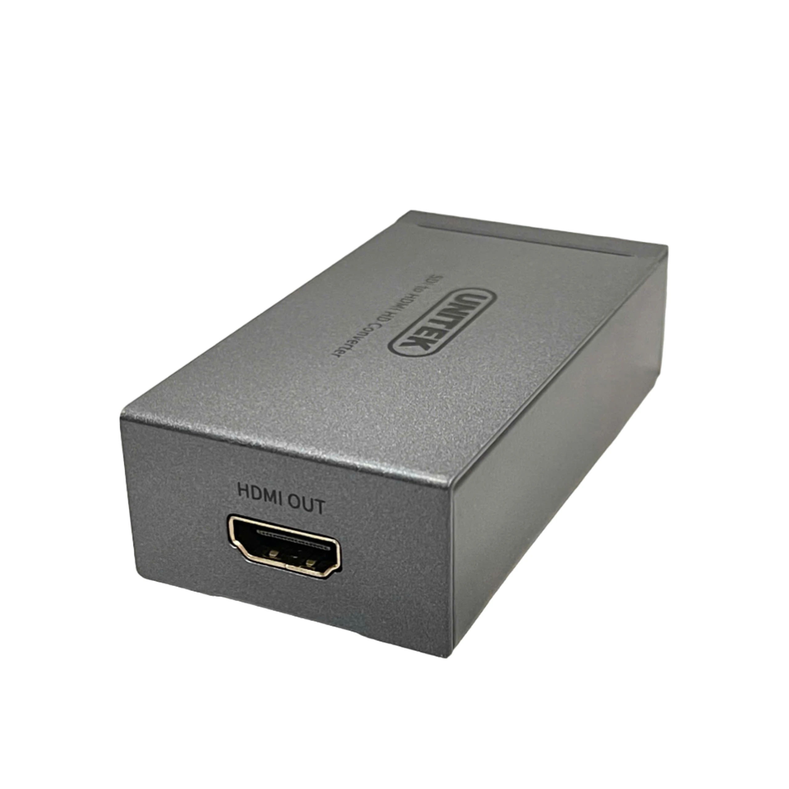Cổng HDMI OUT – Bộ chuyển đổi SDI sang HDMI Unitek V144A hỗ trợ 1080p 60Hz Full HD Cổng HDMI Output trên bộ chuyển SDI sang HDMI Unitek V144A hỗ trợ độ phân giải Full HD 1080p 60Hz, truyền hình ảnh sắc nét ra màn hình hoặc TV