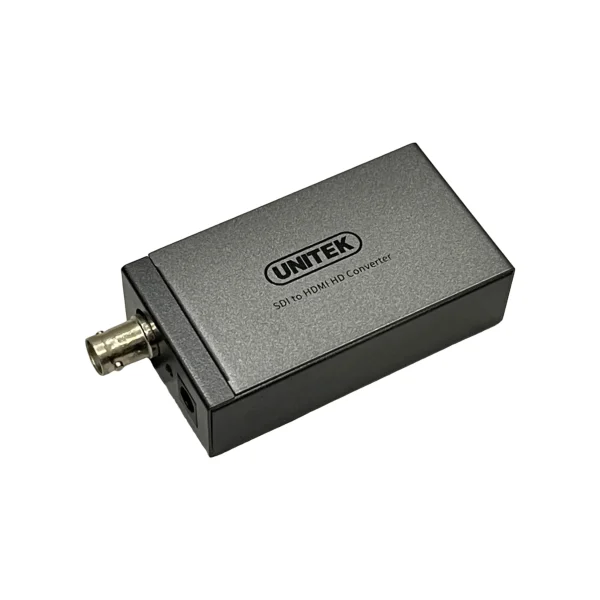 Bộ chuyển SDI Sang HDMI Cho Camera Unitek V144A Hỗ Trợ 1080P@60Hz Các chuẩn SD-SDI, HD-SDI, 3G-SDI 3 Bộ chuyển SDI sang HDMI Unitek V144A hỗ trợ Full HD 1080p, vỏ hợp kim nhôm cao cấp chống nhiễu, dùng cho camera giám sát và thiết bị quay phim