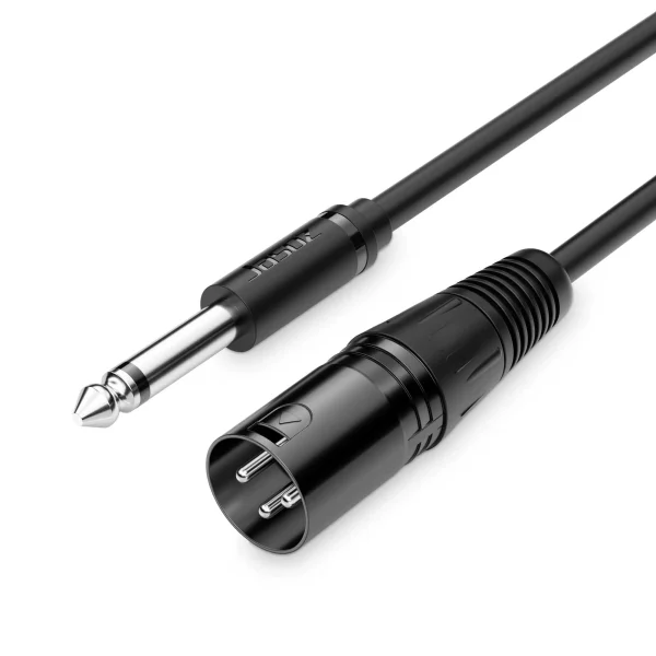 Cáp âm thanh Jasoz C108 XLR 3Pin sang jack 6.5mm mono, đầu cắm mạ niken, lõi đồng 26AWG chống oxy hoá, kết nối micro, ampli, mixer – SKU T-C189 / T-C191 / T-C192