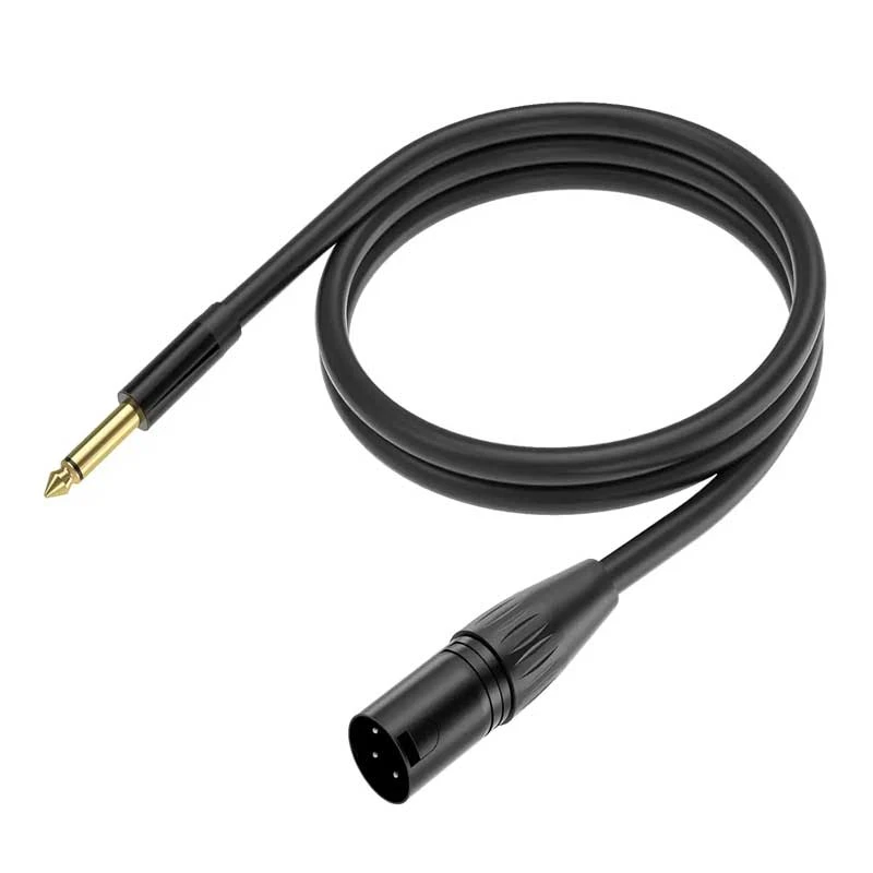 Cáp âm thanh Jasoz C108 XLR 3Pin sang jack 6.5mm mono, dây đồng 26AWG chống oxy hoá, đầu cắm mạ niken, kết nối micro, ampli, mixer – Jasoz T-C189 / T-C191 / T-C192
